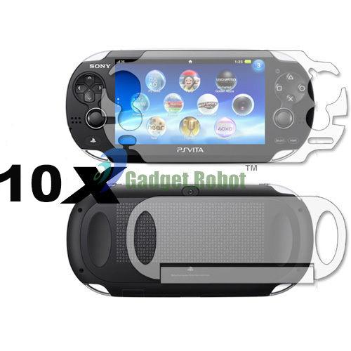 10 Pcs Full Body Clear Flim Screen Guard Protector For SONY Playstation PS Vita