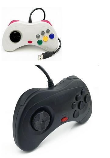 New PC Retro Handheld USB Gamepad Classic Controller For Saturn System Style High Quality Wired Game Controller Joypad For MAC