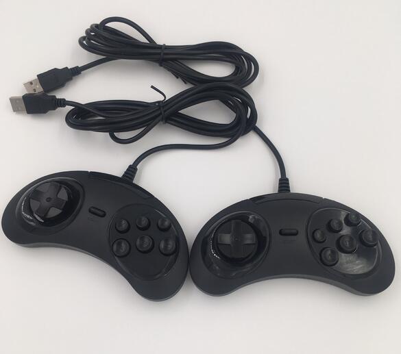 Hot SEGA Genesis/MD2 Y1301 USB Gamepad Game Controller 6 Buttons SEGA USB Gaming Joystick Holder for PC MAC Mega Drive Gamepads