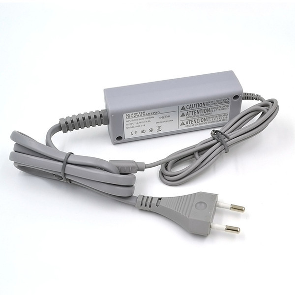 AC Power Adapter for Wii U GamePad Controller Power Supply Wall Charger USB Charging Cable Cord Replacement 100-240V 1.6A 20PCS/