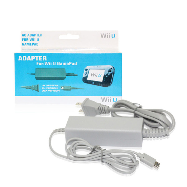 High Quality WIIU Controller AC Adapter Power Supply Cord Charger For Wii u Slim Charger for game Wiiu