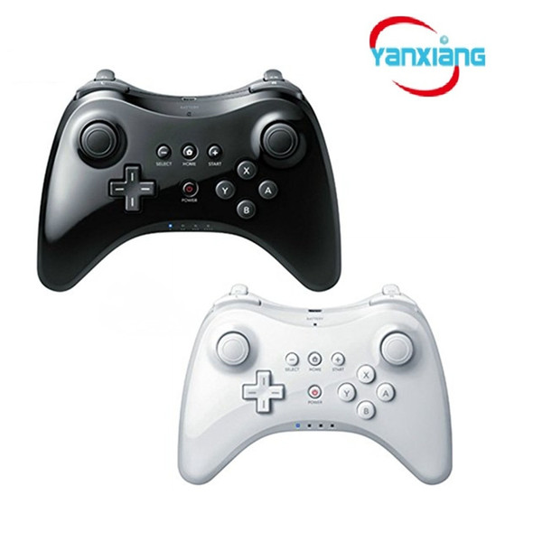 10pcs Wireless Classic Pro Controller Gamepad with USB Cable For Nintendo Wii U Pro Black/White YX-wiiupro