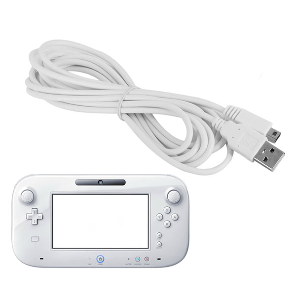 Replacement 1M USB Play and Charge Charging Cable power supply Cord Lead for Wii U Gamepad Controller