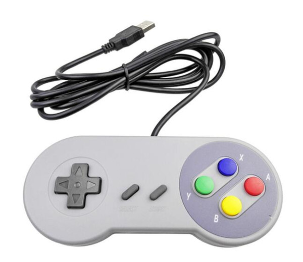 New Hot Retro Gaming for SNES USB Wired Classic Game Pad Joystick Game Controllers For XP WIN 7 8 10 VISTA MAC 50pcs a lot #408