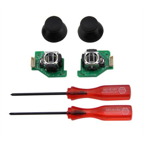 Analog joystick with PCB Board for Nintendo Wii U GamePad Controller Left Right button Screwdrive 3D caps Set