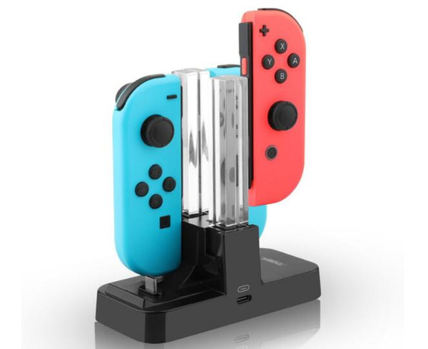 Charging Dock For Nintend Switch LED Charger For Nintendo Switch Gamepad Charge Stand For Joy-con&Pro Controller NS Switch 4 in1