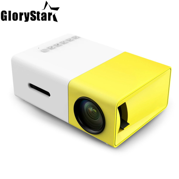 Original Mini Projector Full HD LED Projector 500LM Audio HDMI USB Mini YG-300 Proyector for Home Theater Media Player Beamer