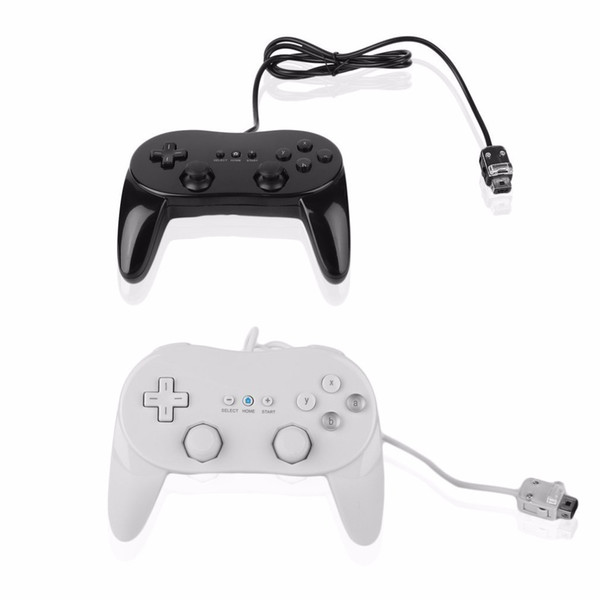 Hot sale Remote Controller Gamepad For Wii Controle Classic Dual Analog Wired Controller Gaming Pro For Wii free shipping