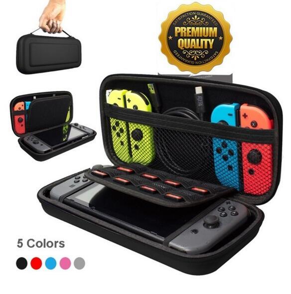 Carry Case Box with Handle for Nintendo Switch Console Game Hard Protective Bag EVA Protective Hard Case Travel Carrying case