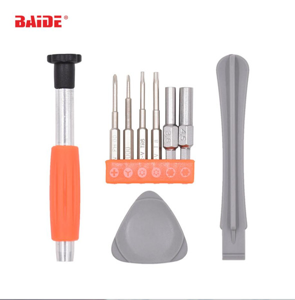 New Combination Screw Driver Set Detachable Screwdrivers Tri-wing T6 T8H 3.8 4.5 mm Key for Switch 200set/lot