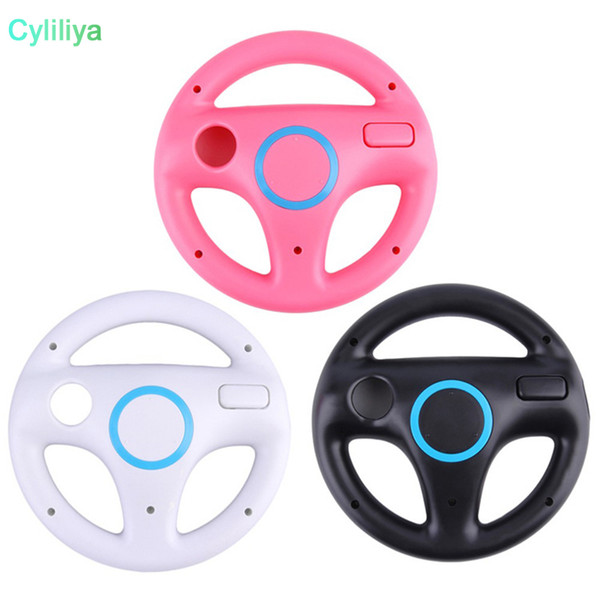 3 Color For Wii Plastic Innovative and Ergonomlc Design Game Racing Steering Wheel For Wii Mario Kart Remote Controller