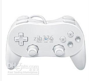 Free Shipping 5 Pieces/Lot New White Classic Pro Controller For Nintendo Wii Video Game Remote