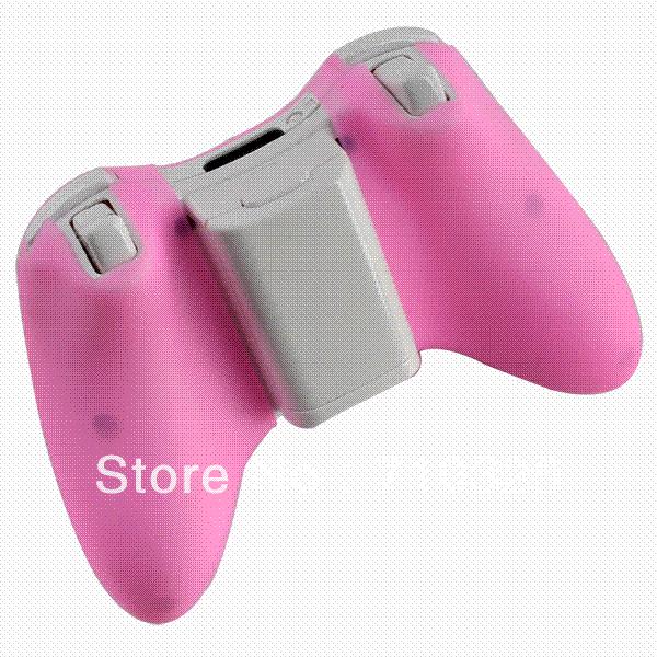 Dropshipping Hot Selling Protective Skin Silicone Case For Xbox 360 Wireless Controller PINK + Free Shipping