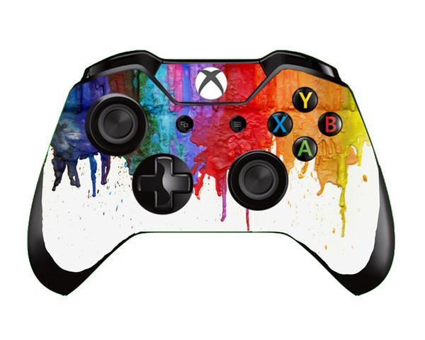 10pcs/lot Painting Star Galaxy Flower Fire American Vinyl Skin Sticker For Xbox One Controller Gaming Skin Sticker