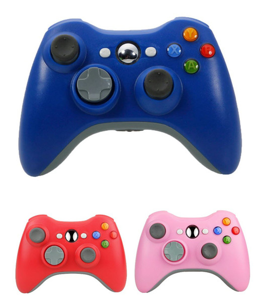 free shipping USB Wireless Game Pad Controller for Use With Xbox 360 (Black,blue and pink)without retail boxes