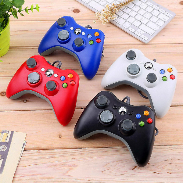 2018 Hot Selling Game Controller for Xbox 360 Gamepad Black USB Wire PC for XBOX 360 Joypad Joystick Accessory For Laptop Computer PC