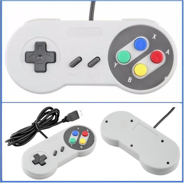 Classic USB Controller PC Controllers Gamepad Joypad Joystick Replacement for Super Nintendo SF for SNES NES Tablet PC LaWindows MAC dhl