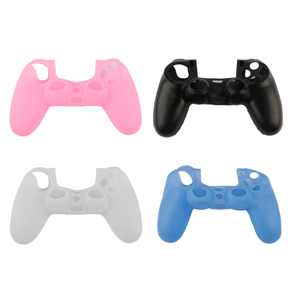 Soft Silicone Rubber Case Cover For Sony Play Station Dualshock 4 PS4 Wireless Controller Skin PS4 Controller DHL