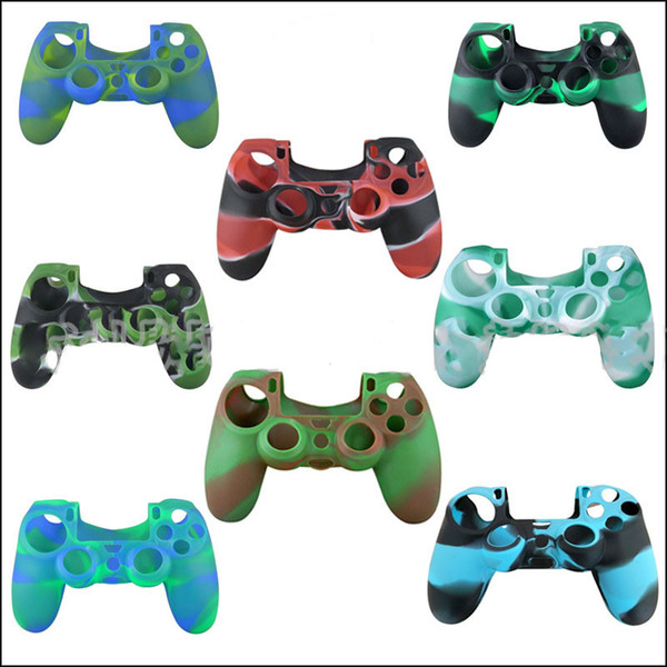 Colorful Camo Soft Silicone Gel Rubber Case Skin Grip Cover For Xbox One PS4 Wireless Controller STY100