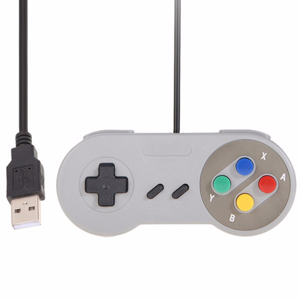 Classic USB Controller PC Controllers Gamepad Joypad Joystick Replacement for Super Nintendo SF for SNES Windows MAC