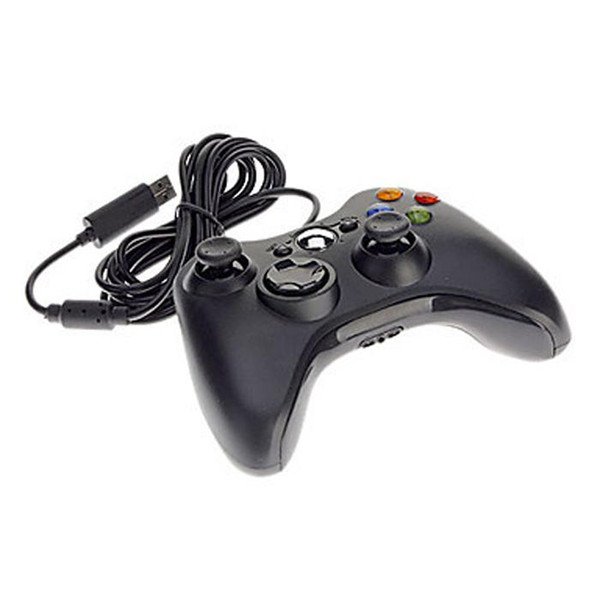 Shock Game Controller Gamepad USB Wired PC Joypad Joystick Accessory For Laptop Computer PC Game Consoles Black White 30pcs