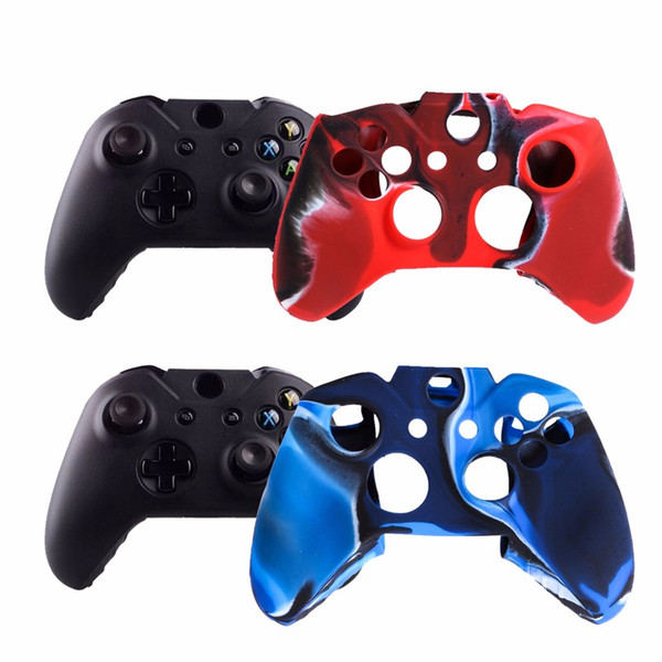 VODOOL High Quality Wired or Wireless Camo Protective Soft Silicone Gel Skin Case Cover for Xbox One Gamepads Controller Cover 25