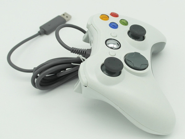 Wholesale USB Wired Joypad Gamepad Black Controller For Xbox 360 Joystick For Official Microsoft PC for Windows 7 / 8 / 10