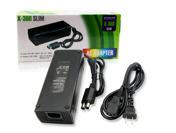 AC Adapter Power Supply Cord for Xbox 360 Slim , Xbox 360 Slim Power, Auto Voltage(Black)