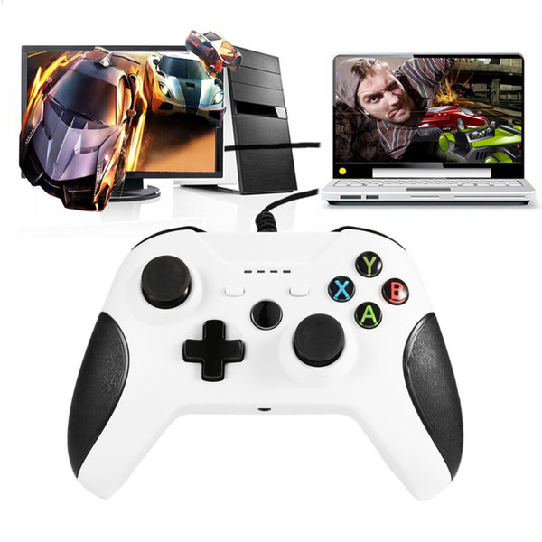 Freeshipping USB Wired Gamepad Remote Controller LED indicator For XBOX One Slim Controller White Joystick for XBOX One Slim Game Controller