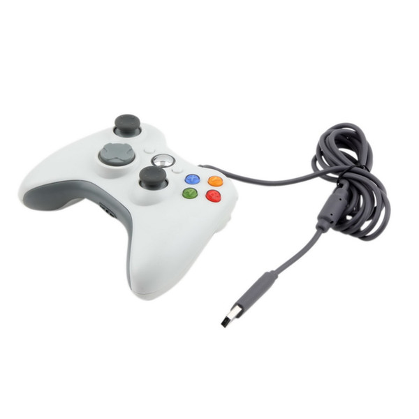 USB Wired Joypad Gamepad white Controller Microsoft Xbox & Slim for 360 PC for Windows 7