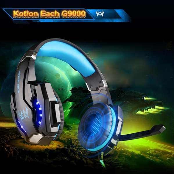 G9000 Gaming Headphone Headset Stereo Earphone Headband with Mic LED Light for PS4 Laptop PC Computer Gamer XBOX