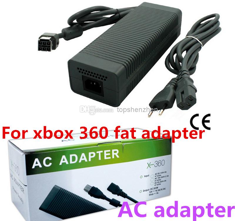 Game AC adapter for xbox 360 fat adapter /for xbox 360 fat charger/AC power supply Factory Price