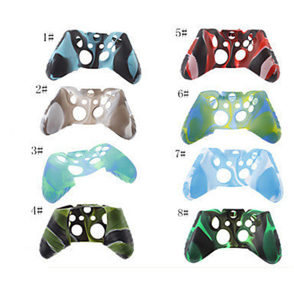 New For Xone Soft Silicone Flexible Camouflage Rubber Skin Case Cover For Xbox One Slim Controller Grip Cover