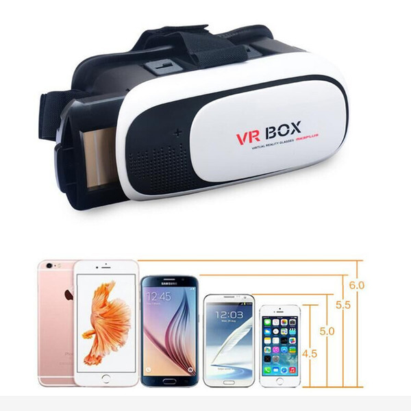 Hot Sale VRBOX 2.0 II Version Virtual Reality Head Mount Helmet Google Cardboard Head Mount 3D Game Movie for Smartphone Iphone5 plus