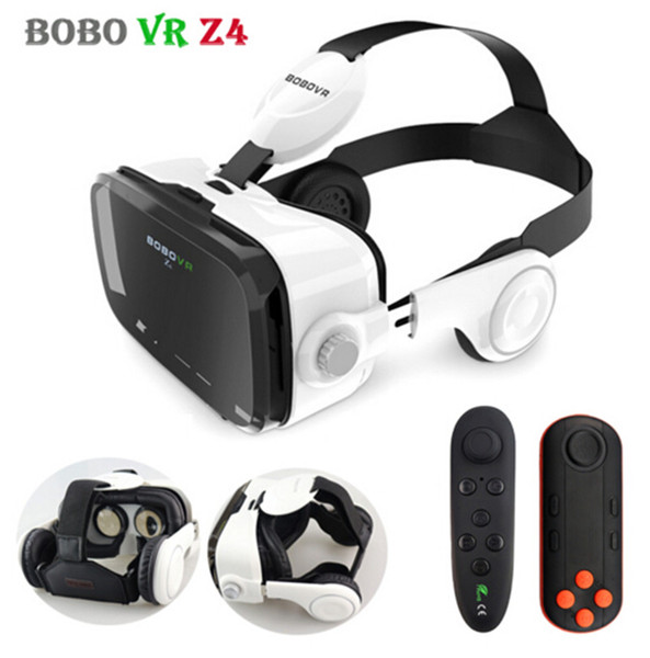 Original BOBOVR Z4 Leather 3D Cardboard Helmet Virtual Reality VR Glasses Headset Stereo Box BOBO VR for 4-6' Mobile Phone