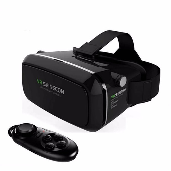 shinecon VR BOX Smart Bluetooth Wireless Remote Control Gamepad VR shinecon Pro Version VR Virtual 3D Glasses for iphone samsung s8 s9 phone