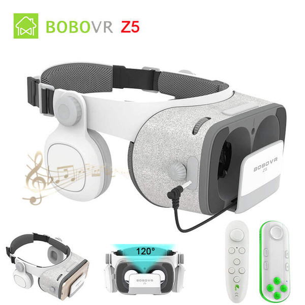 Virtual Reality Glasses BOBOVR Z4 Update BOBO VR Z5 120 3D FOV Cardboard Helmet Headset Stereo Box for 4.7-6.2' Mobile Phone