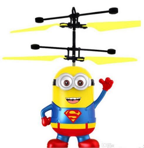 Led Toy RC Helicopter Flying Induction LED Noctilucent Ball Quadcopter Drone Sensor Up Grade infrared Induction flying Children Toys 20PCS