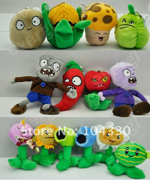 Plants vs Zombies Plush Toys 12cm Plants vs Zombies Soft Stuffed Plush Toys Doll Baby Toy for Kids Gifts Party Toys