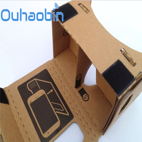 Ouhaobin 6 inch DIY For Google Cardboard 3D VR Virtual Reality Glasses Hardboard C0531