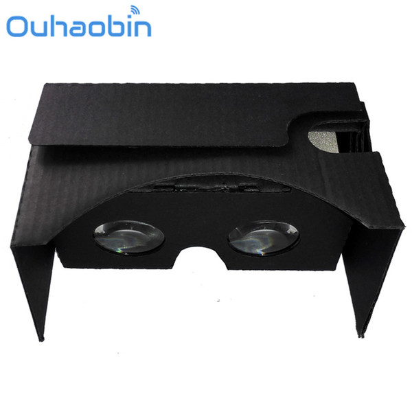 Ouhaobin 2017 New For Google Cardboard V2 3D Glasses VR Valencia Quality Max Fit For 6 Inch Phone