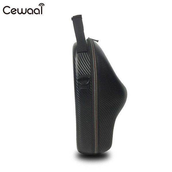 Cewaal for DJI 3D Goggles VR/AR Glasses Case Holder Protective Hardshell Box Handbag PU Black 35*24*15cm