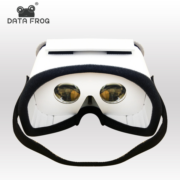 Data Frog DIY Portable Virtual Reality Glasses Google Cardboard 3D Glasses VR Box For SmartPhones For Iphone X 7 8 VR