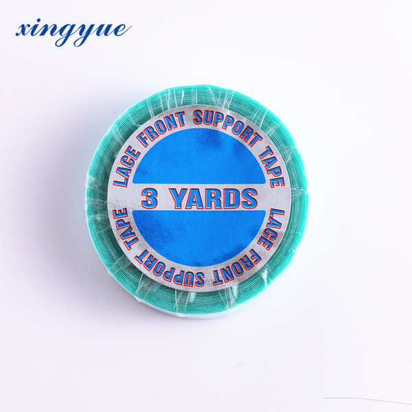 1 roll 0.8 cm*3 yards super hair Blue tape double-sided adhesive tape for hair extension/lace wig/toupee