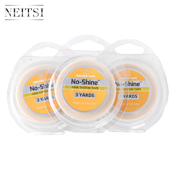 Wholesale Neitsi 3Roll No Shine Tape USA Walker Adhesives 0.5inch*3yards Double Sided Tape in Skin Weft Hair Extensions