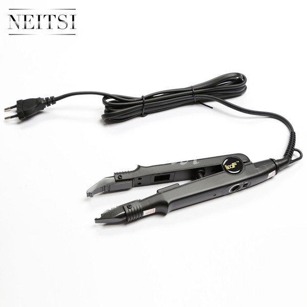 Neitsi Free Shipping Black Hair Connector EURO Plug Hair Extensions Tools