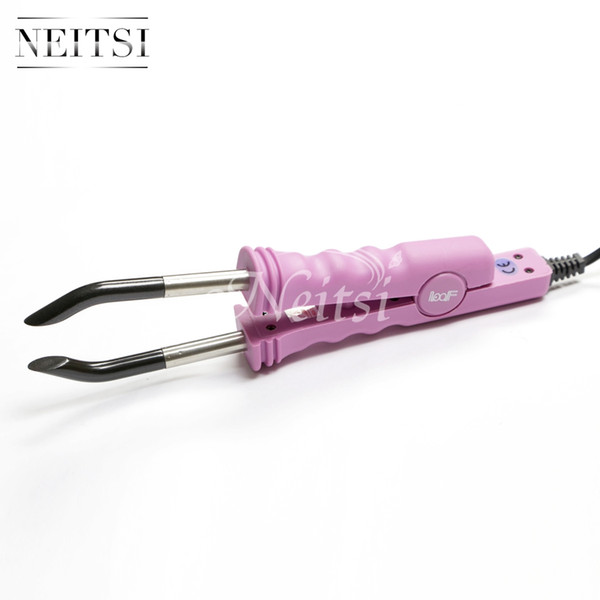 Neitsi Professional Control Temperature Hair Connector USA Plug Hair Extensions Tools Pink#