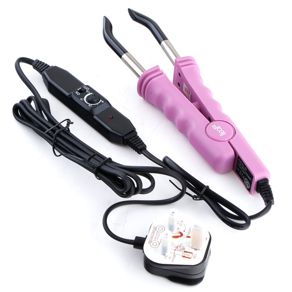 Neitsi Professional Hair Connector UK Plug Fusion Heat Iron Hair Extensions Tools Pink#