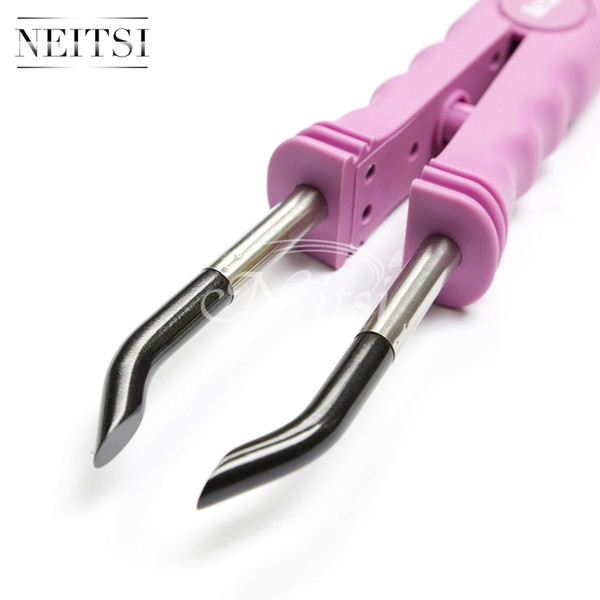 Neitsi Euro Plug Hair Connector Fusion Heat Iron Hair Extensions Tools Pink#