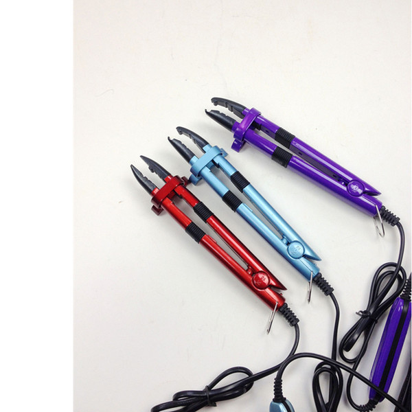 Multi-function Hair Extension Fusion Iron connectors Keratin Bonding Tool Adjustable Temperature Fusion Heat Connectors for keratin hair